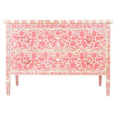 Mother of Pearl Chest sideboard Pink Floral